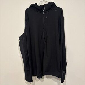 Lululemon Cold Terrain 1/2 Zip Hoodie Black Size 2XL $148